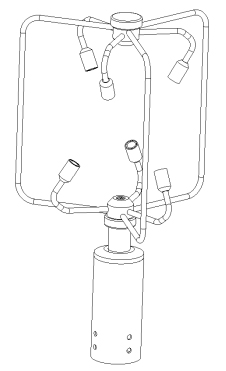三維風速風向儀結(jié)構圖